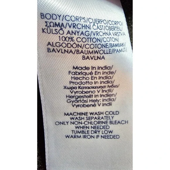 Chaps Mens Medium Navy Blue Nautical Postage Stamp Sailboat Cotton Button Down - Picture 6 of 6